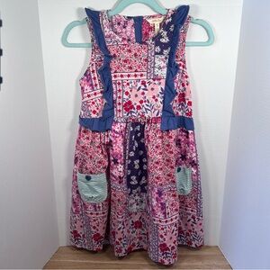 Matilda Jane Floral Patchwork Kids Cottagecore Ruffle Dress size 12